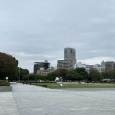 10月29日（火）の広島平和記念公園三景です。